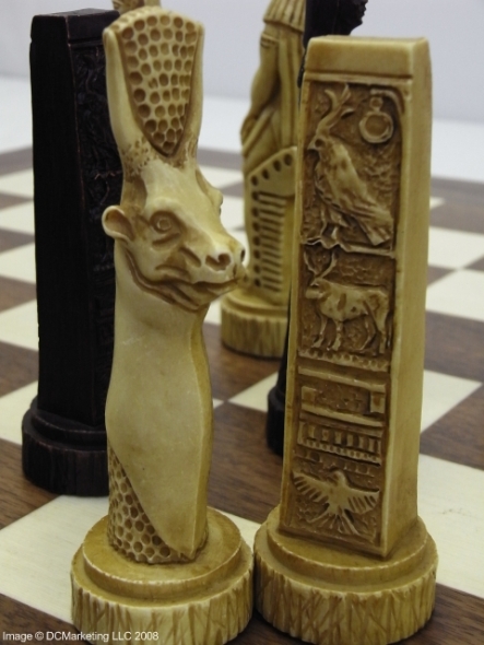 Egyptian Plain Theme Chess Set